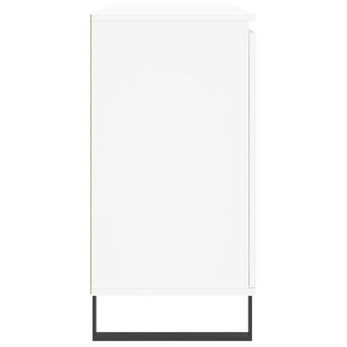 Skænk 104x35x70 cm konstrueret træ hvid