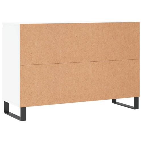 Skænk 104x35x70 cm konstrueret træ hvid