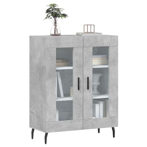 Skænk 69,5x34x90 cm konstrueret træ betongrå
