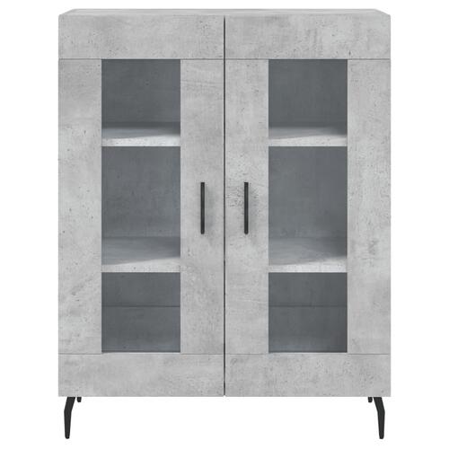 Skænk 69,5x34x90 cm konstrueret træ betongrå