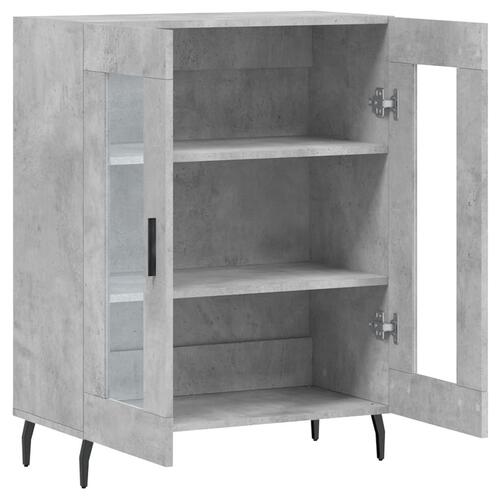 Skænk 69,5x34x90 cm konstrueret træ betongrå