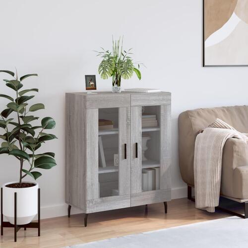 Skænk 69,5x34x90 cm konstrueret træ grå sonoma-eg