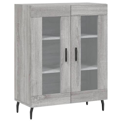 Skænk 69,5x34x90 cm konstrueret træ grå sonoma-eg