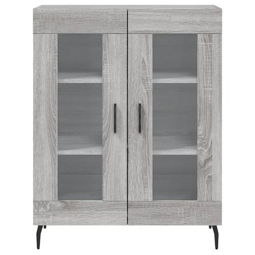 Skænk 69,5x34x90 cm konstrueret træ grå sonoma-eg
