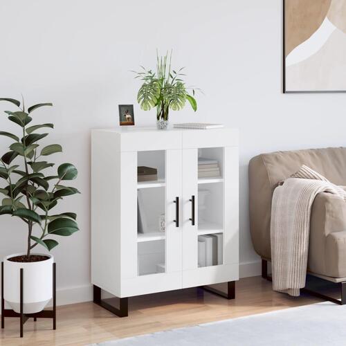 Skænk 69,5x34x90 cm konstrueret træ hvid