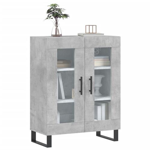 Skænk 69,5x34x90 cm konstrueret træ betongrå