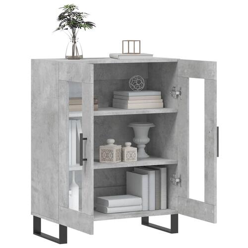 Skænk 69,5x34x90 cm konstrueret træ betongrå