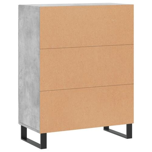 Skænk 69,5x34x90 cm konstrueret træ betongrå