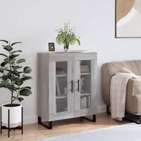 Skænk 69,5x34x90 cm konstrueret træ grå sonoma-eg