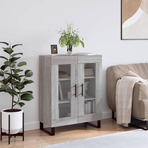 Skænk 69,5x34x90 cm konstrueret træ grå sonoma-eg