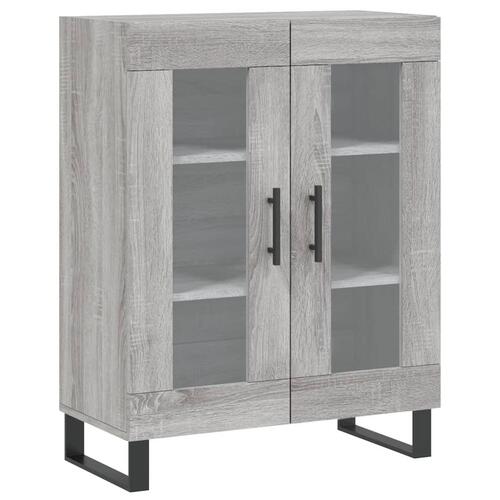 Skænk 69,5x34x90 cm konstrueret træ grå sonoma-eg
