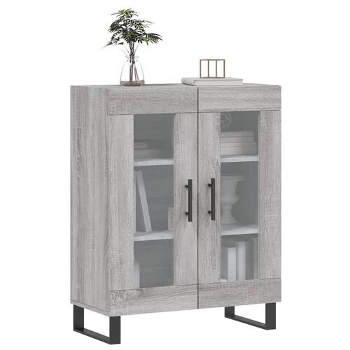 Skænk 69,5x34x90 cm konstrueret træ grå sonoma-eg