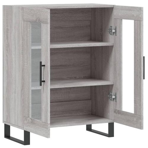 Skænk 69,5x34x90 cm konstrueret træ grå sonoma-eg