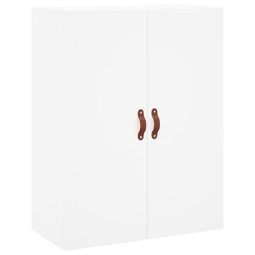Væghængt skab 69,5x34x90 cm hvid
