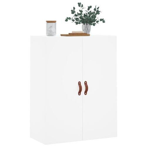 Væghængt skab 69,5x34x90 cm hvid