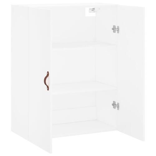 Væghængt skab 69,5x34x90 cm hvid