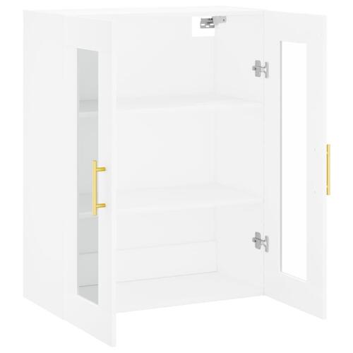 Væghængt skab 69,5x34x90 cm hvid