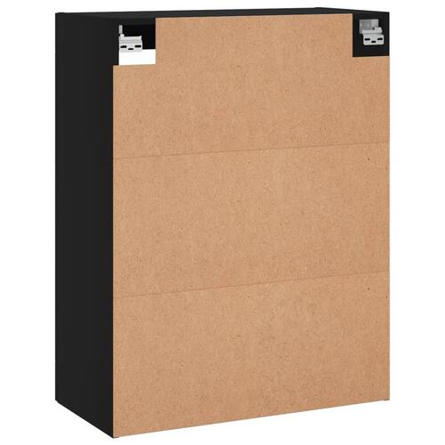 Væghængt skab 69,5x34x90 cm sort