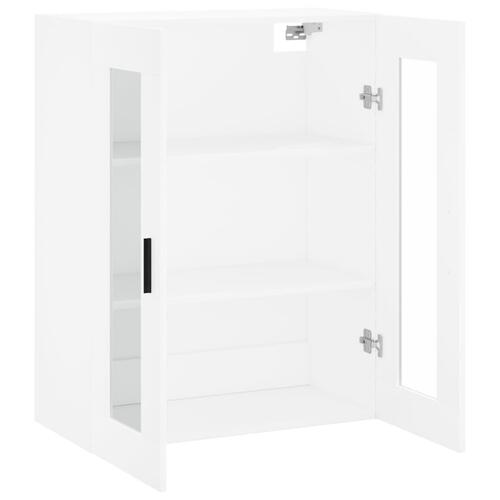 Væghængt skab 69,5x34x90 cm hvid