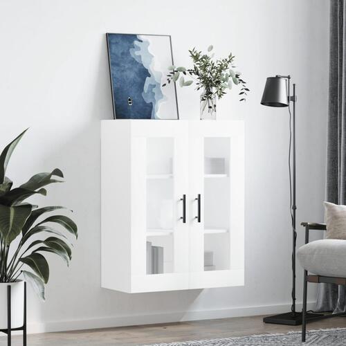 Væghængt skab 69,5x34x90 cm hvid