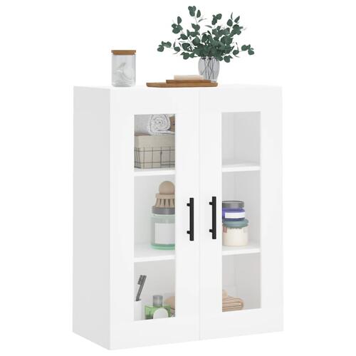 Væghængt skab 69,5x34x90 cm hvid