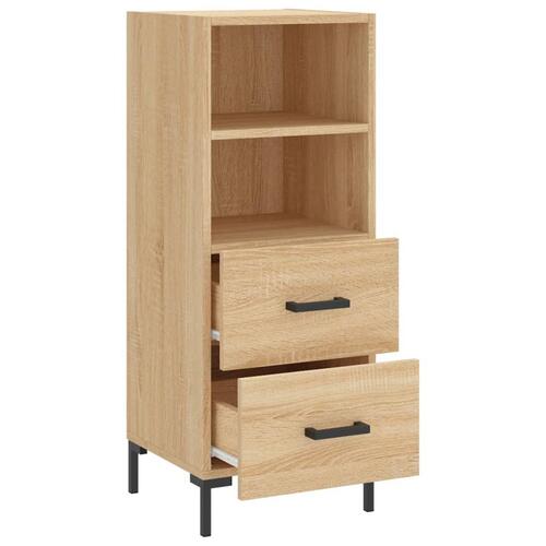 Skænk 34,5x34x90 cm konstrueret træ sonoma-eg