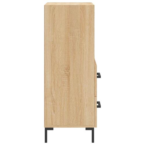 Skænk 34,5x34x90 cm konstrueret træ sonoma-eg