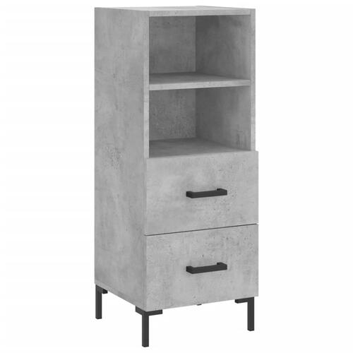 Skænk 34,5x34x90 cm konstrueret træ betongrå