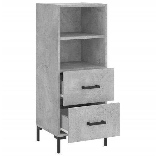 Skænk 34,5x34x90 cm konstrueret træ betongrå