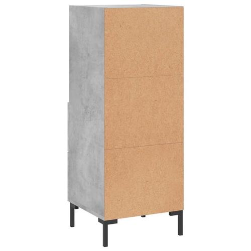 Skænk 34,5x34x90 cm konstrueret træ betongrå