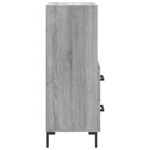 Skænk 34,5x34x90 cm konstrueret træ grå sonoma-eg