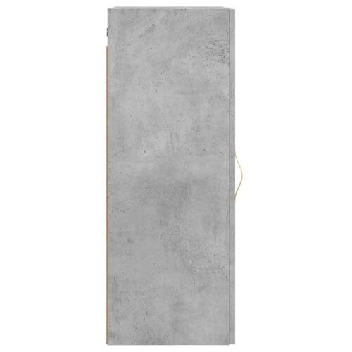 Vægskab 34,5x34x90 cm konstrueret træ betongrå