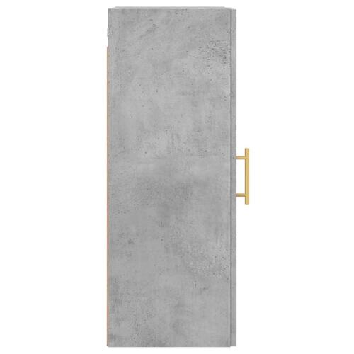 Vægskab 34,5x34x90 cm konstrueret træ betongrå