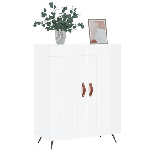Skænk 69,5x34x90 cm konstrueret træ hvid højglans