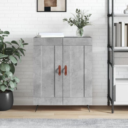 Skænk 69,5x34x90 cm konstrueret træ betongrå