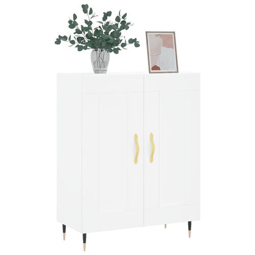 Skænk 69,5x34x90 cm konstrueret træ hvid