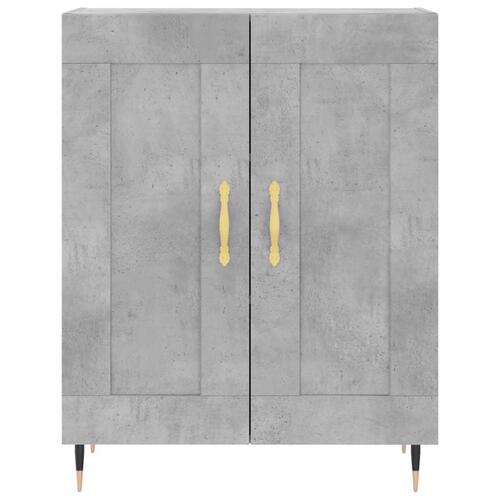 Skænk 69,5x34x90 cm konstrueret træ betongrå