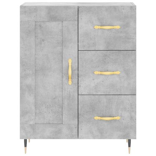 Skænk 69,5x34x90 cm konstrueret træ betongrå
