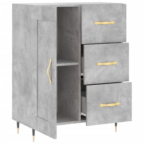 Skænk 69,5x34x90 cm konstrueret træ betongrå