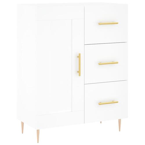 Skænk 69,5x34x90 cm konstrueret træ hvid