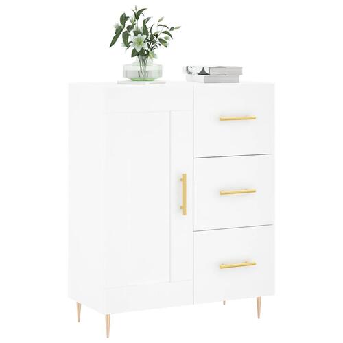 Skænk 69,5x34x90 cm konstrueret træ hvid