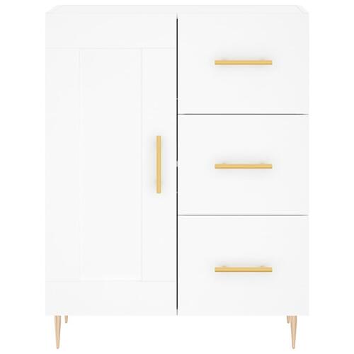 Skænk 69,5x34x90 cm konstrueret træ hvid