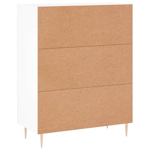 Skænk 69,5x34x90 cm konstrueret træ hvid