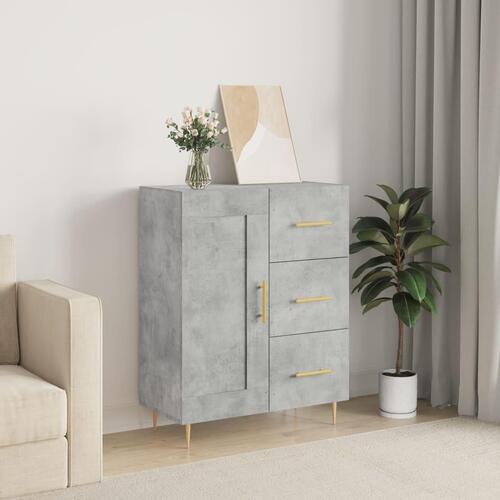 Skænk 69,5x34x90 cm konstrueret træ betongrå