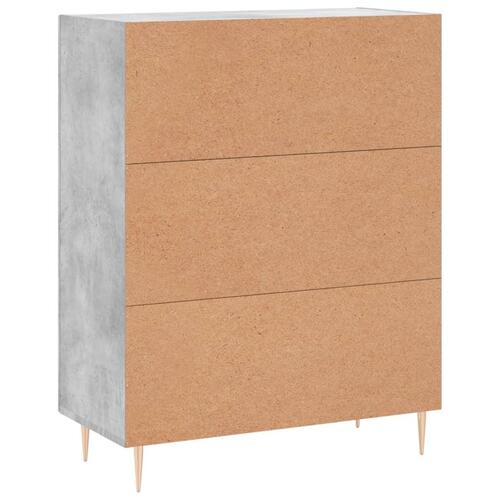 Skænk 69,5x34x90 cm konstrueret træ betongrå