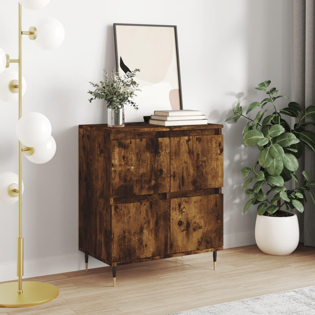Skænk 60x35x70 cm konstrueret træ røget egetræsfarve