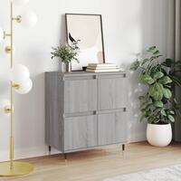 Skænk 60x35x70 cm konstrueret træ grå sonoma-eg