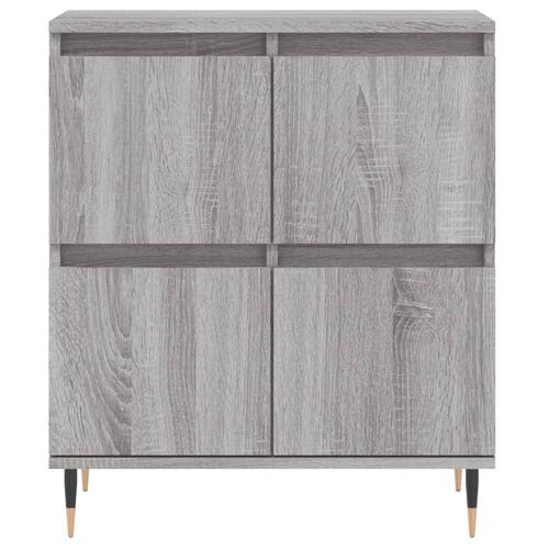 Skænk 60x35x70 cm konstrueret træ grå sonoma-eg