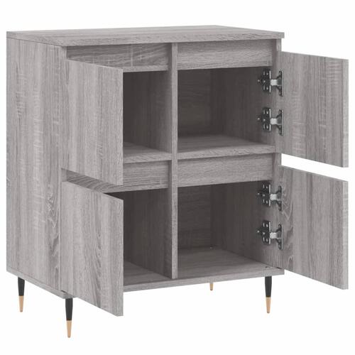 Skænk 60x35x70 cm konstrueret træ grå sonoma-eg
