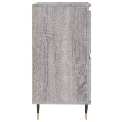 Skænk 60x35x70 cm konstrueret træ grå sonoma-eg